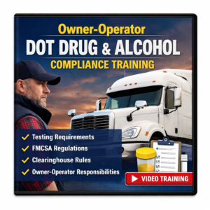 Owner-Operator Dot Drug and Alcohol Compliance Training